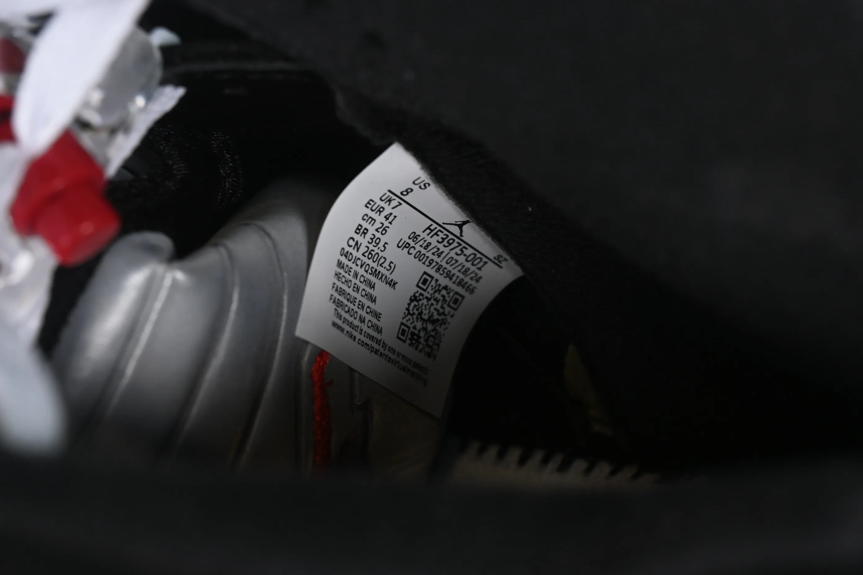 All categories Air Jordan Jordan series basketball shoes Air Jordan 5 Air Jordan 5 Black "Metallic Reimagined" AJ5 Joe 5 black silver HF3975-001